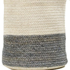 19" White Jute Basket
