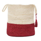 17" Ivory Jute Basket