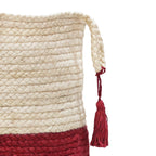 17" Ivory Jute Basket