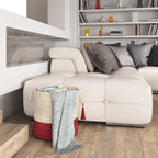 17" Ivory Jute Basket