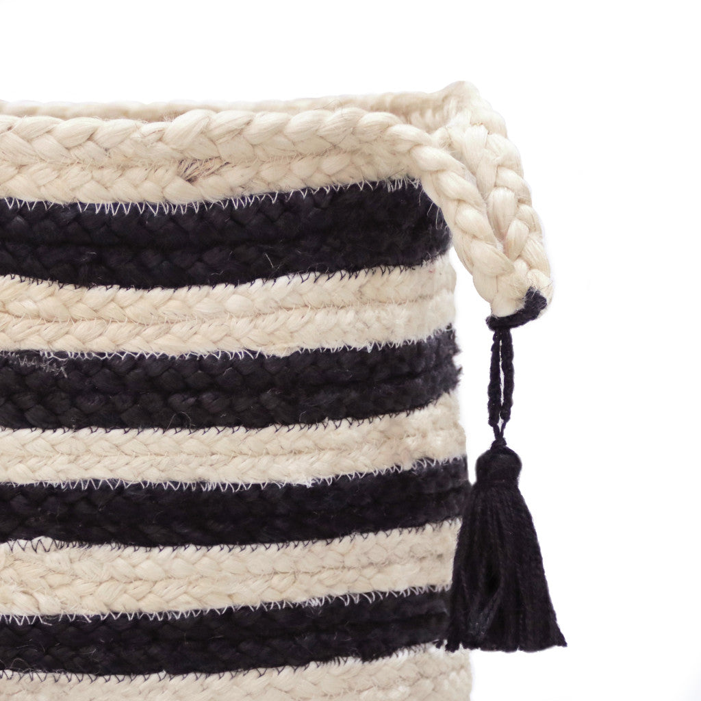 17" Ivory Jute Basket