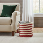 17" Ivory Jute Basket