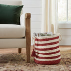 19" Ivory Jute Basket