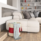 19" Ivory Jute Basket