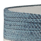 21" White Fabric Basket