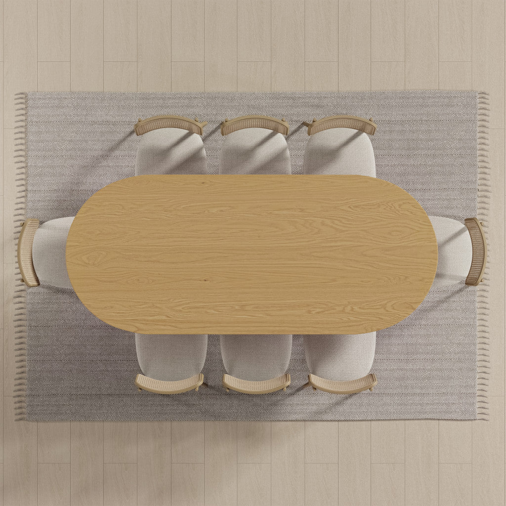 33" Yellow Solid Wood Oval Bar Table