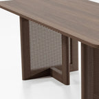 33" Brown Solid Wood Rectangular Bar Table