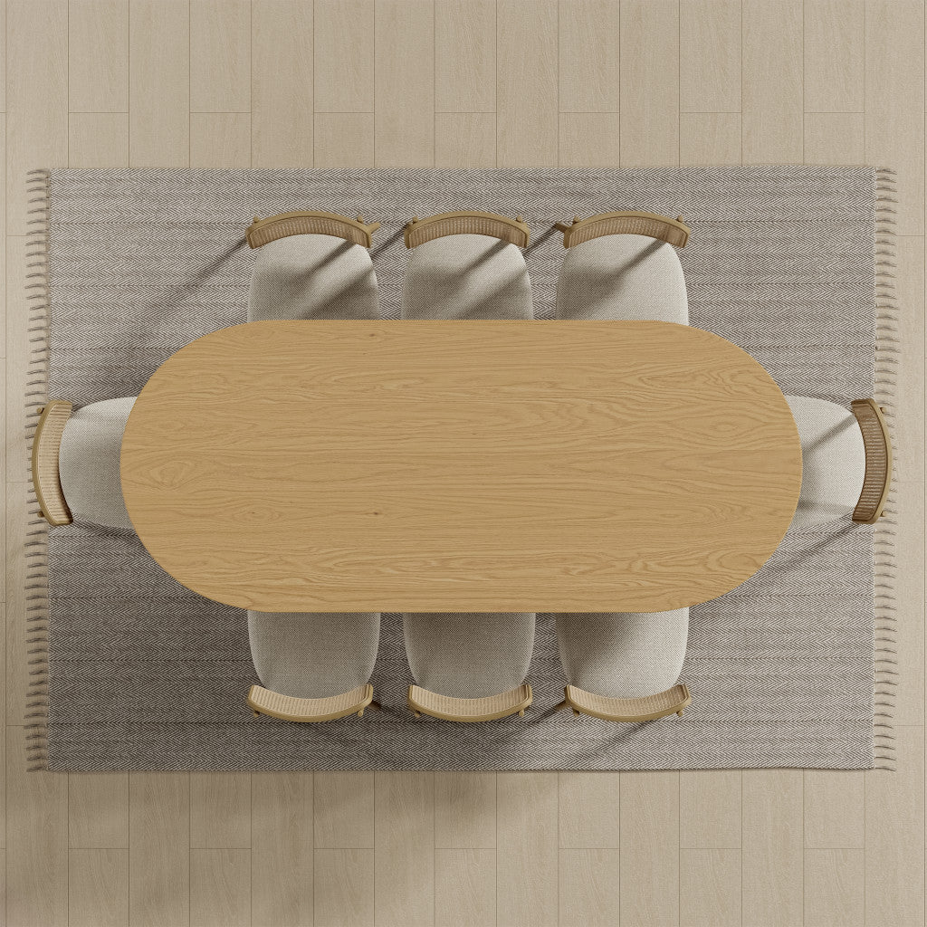 33" Yellow Solid Wood Oval Bar Table