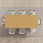 33" Yellow Solid Wood Rectangular Bar Table