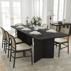 33" Black Solid Wood Rectangular Bar Table