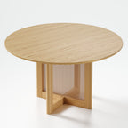 52" Yellow Solid Wood Rounded Bar Table