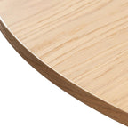 52" Yellow Solid Wood Rounded Bar Table