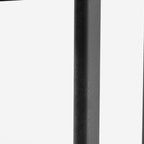 42" Black Solid Wood Rounded Bar Table