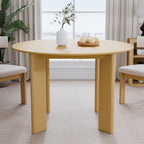 45" Yellow Solid Wood Rounded Bar Table