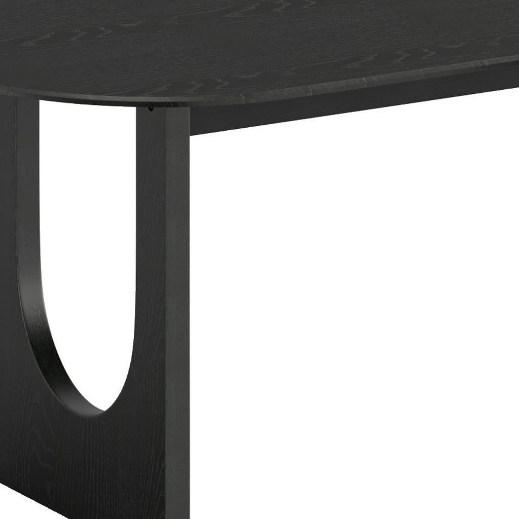 45" Yellow Solid Wood Rounded Bar Table