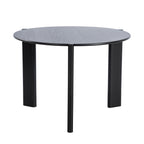 42" Black Solid Wood Rounded Bar Table