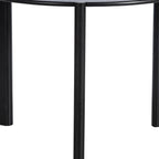 42" Black Solid Wood Rounded Bar Table