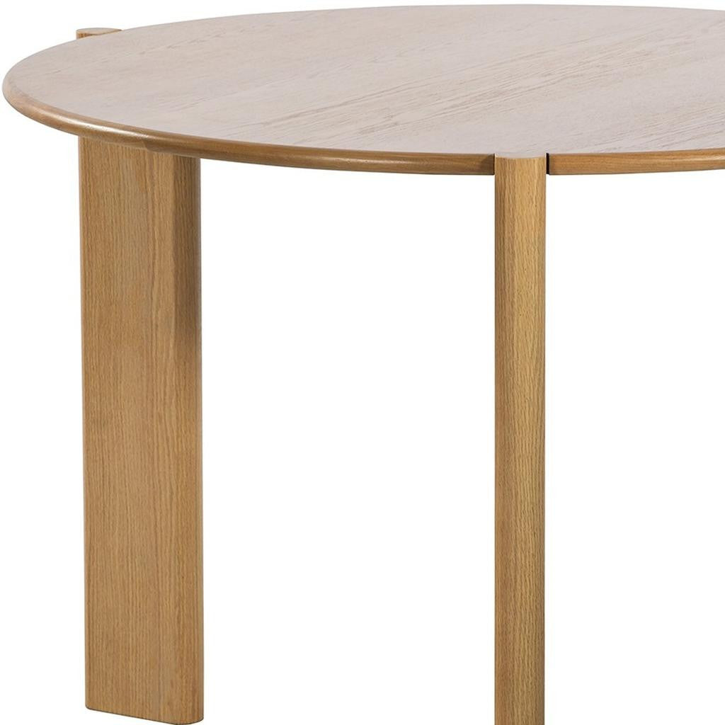 42" Yellow Solid Wood Rounded Bar Table