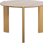 42" Yellow Solid Wood Rounded Bar Table