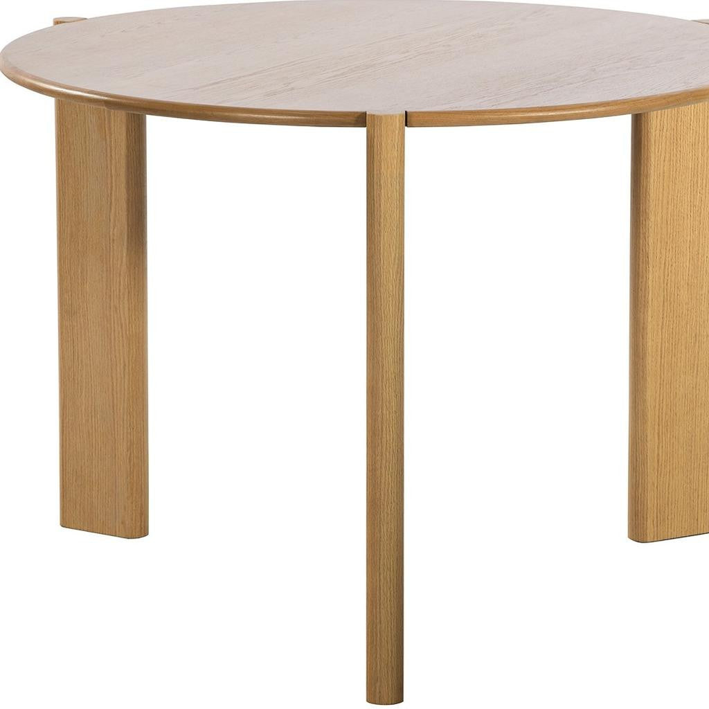 42" Yellow Solid Wood Rounded Bar Table