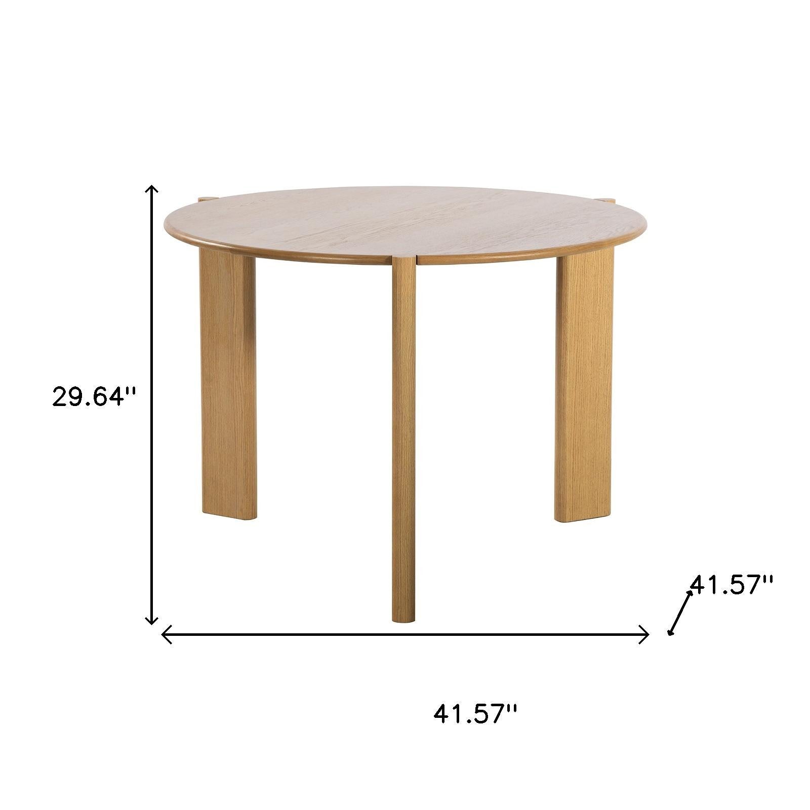 42" Yellow Solid Wood Rounded Bar Table