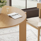 42" Yellow Solid Wood Rounded Bar Table