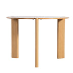 42" Yellow Solid Wood Rounded Bar Table