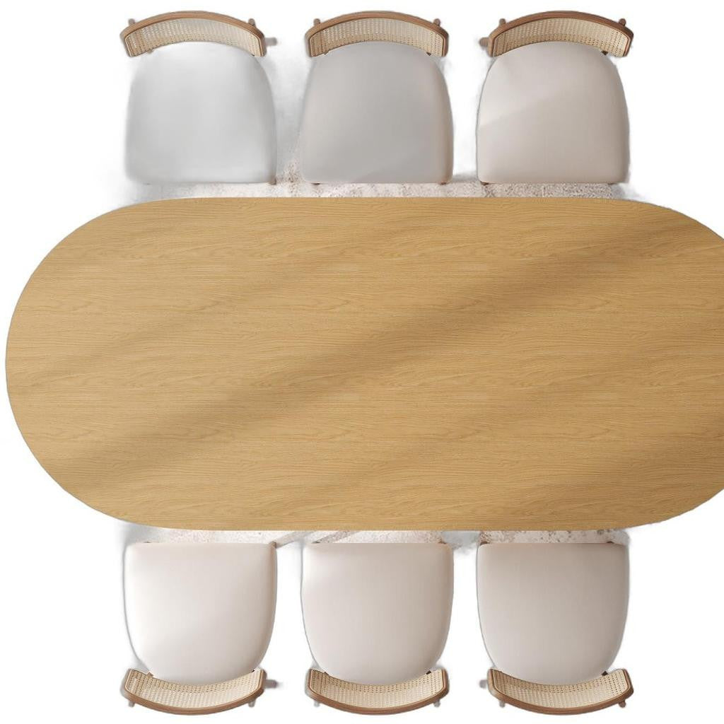 33" Yellow Solid Wood Oval Bar Table