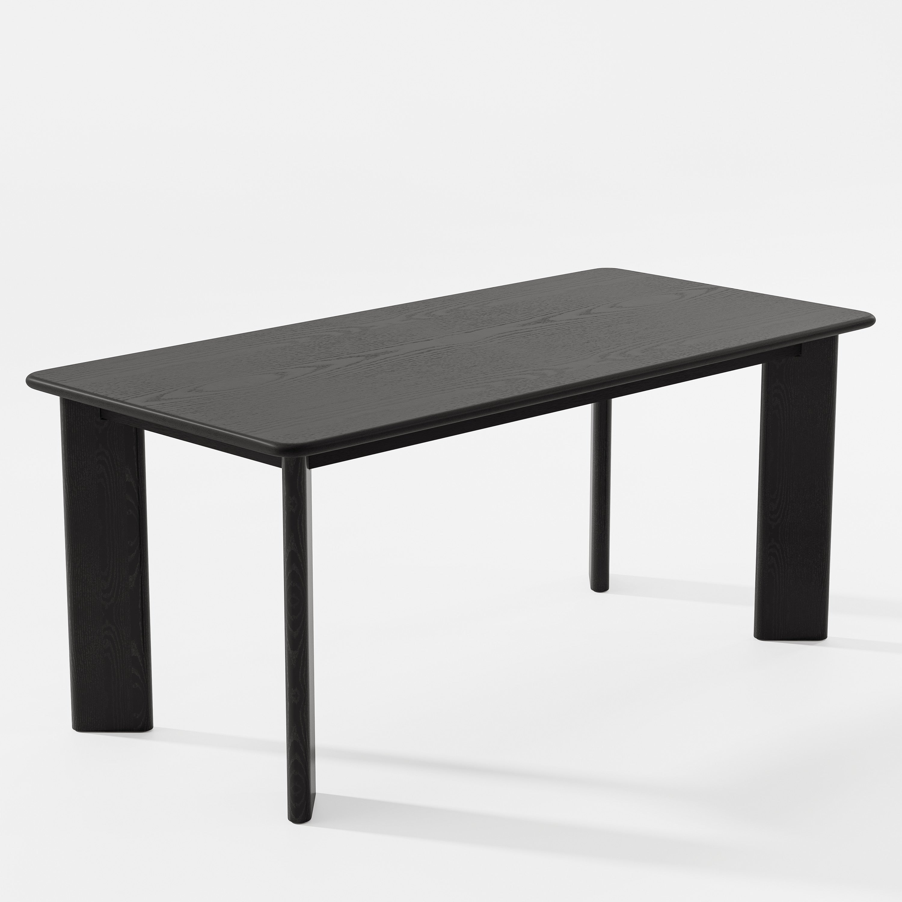 33" Black Solid Wood Rectangular Bar Table