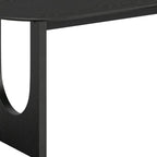 33" Black Solid Wood Oval Bar Table