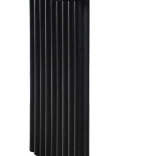 33" Black Solid Wood Oval Bar Table