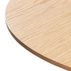 52" Unfinished Wood Rounded Bar Table