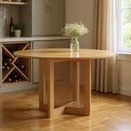 52" Unfinished Wood Rounded Bar Table