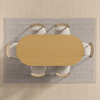 67" Unfinished Wood Oval Bar Table