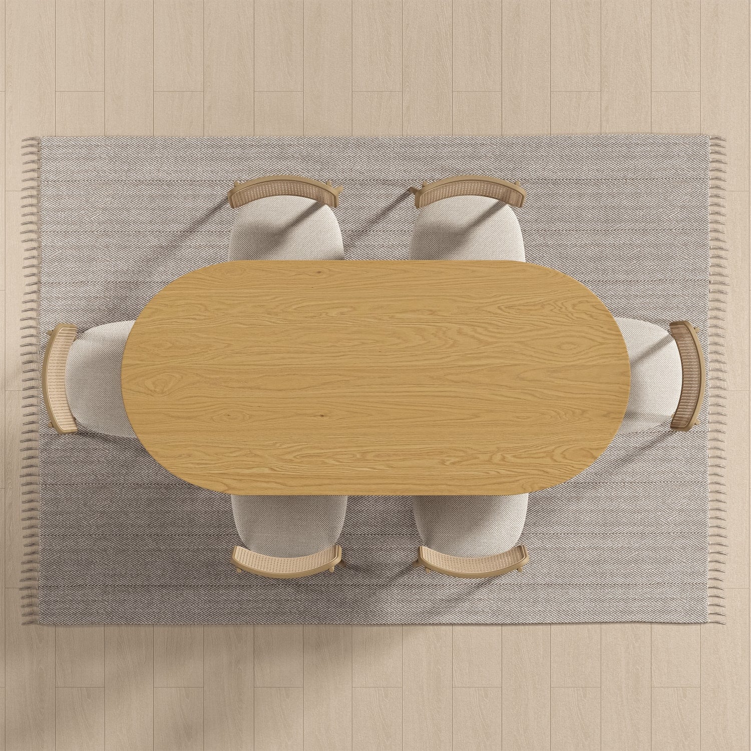 67" Unfinished Wood Oval Bar Table