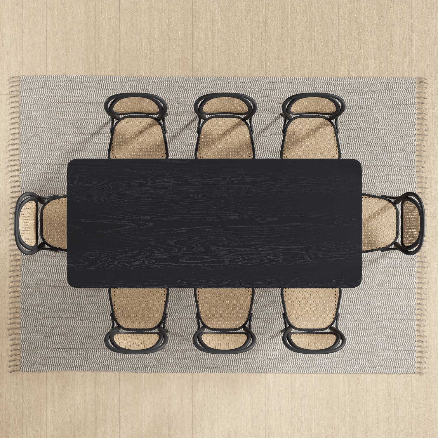 79" Black Wood Square Bar Table