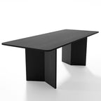79" Black Wood Square Bar Table