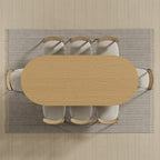 79" Unfinished Wood Oval Bar Table