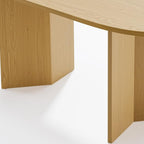 79" Unfinished Wood Oval Bar Table