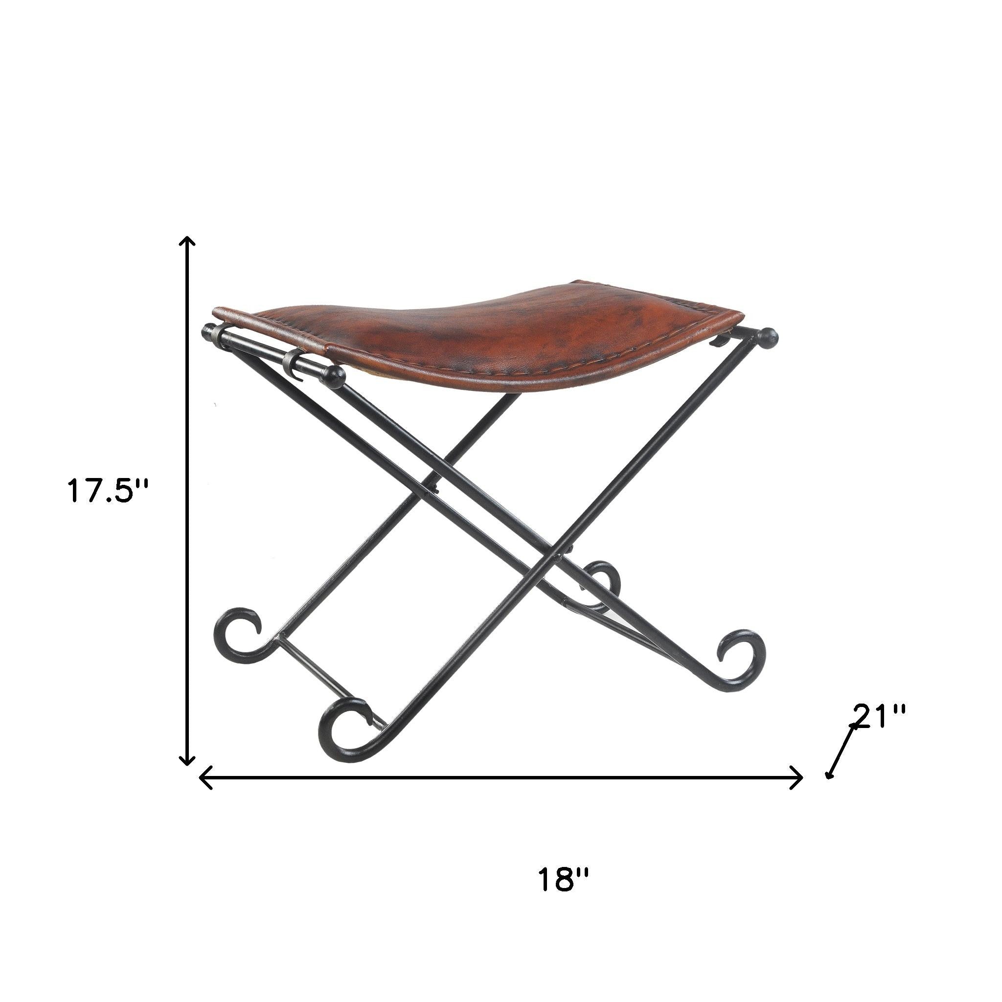 Brown and Black Fabric and Metal Free Form Solid Furniture Set