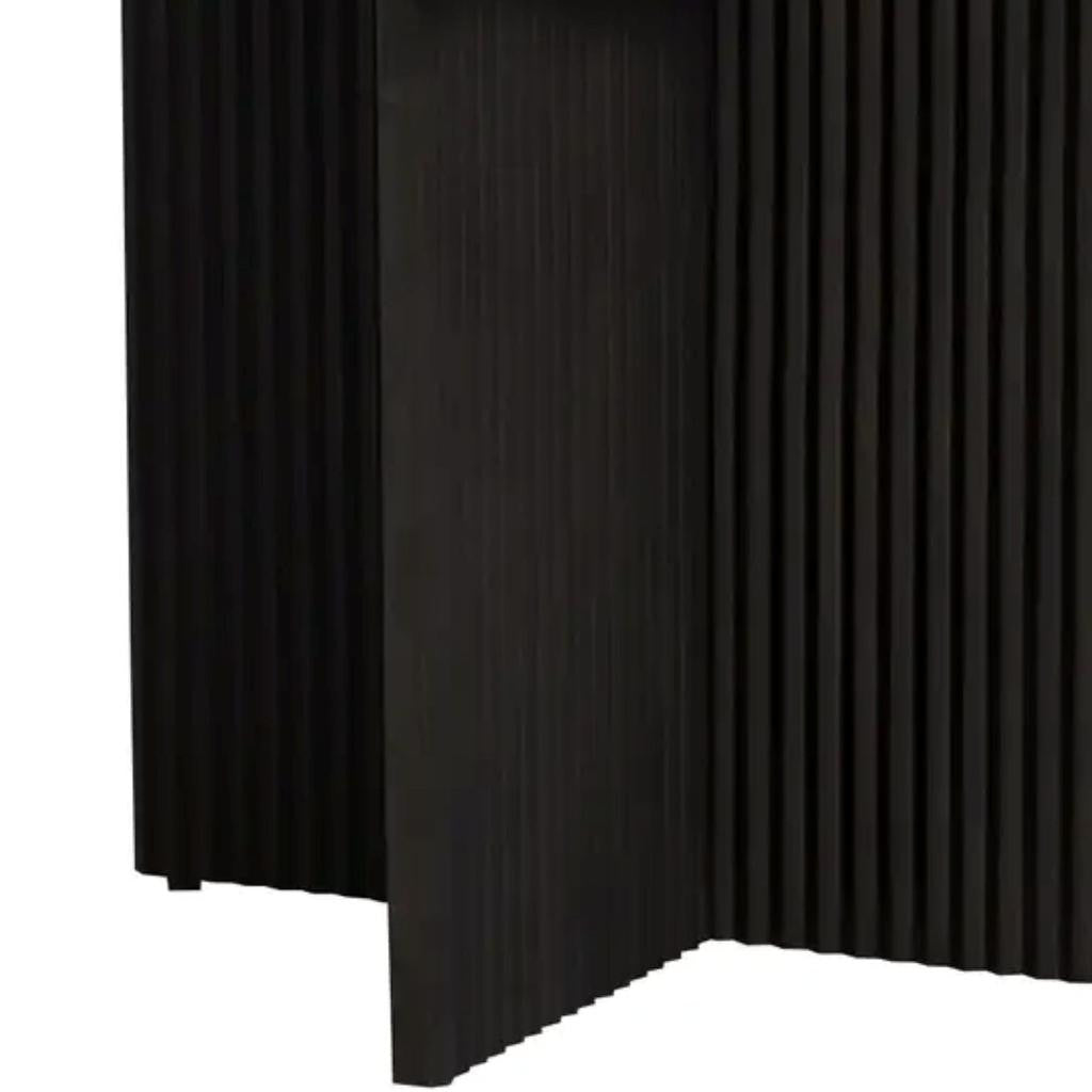 52" Dark Brown Solid Wood Cross Leg Base Round Top Dining Table