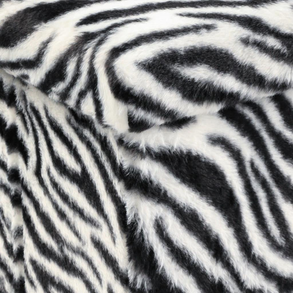 12" Plastic Animal Print Storage Ottoman