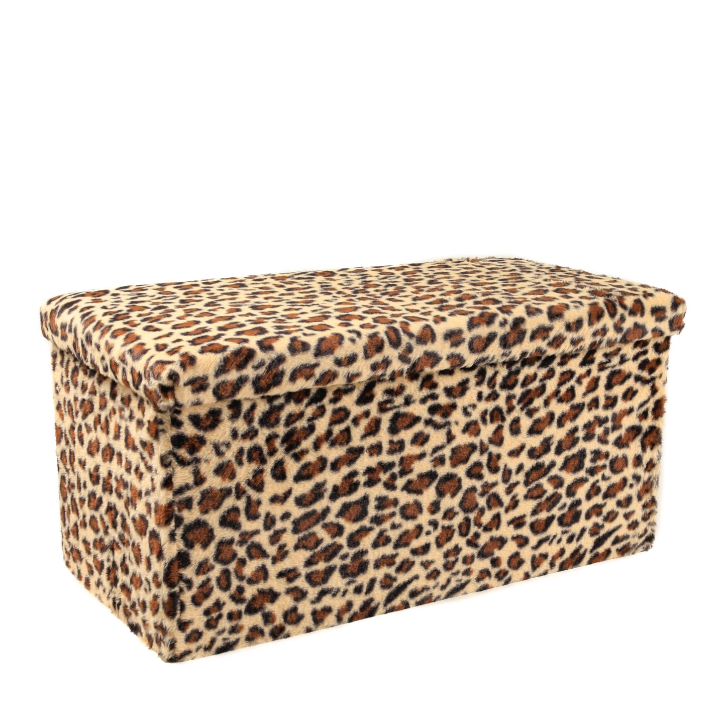 30" Plastic Animal Print Storage Ottoman