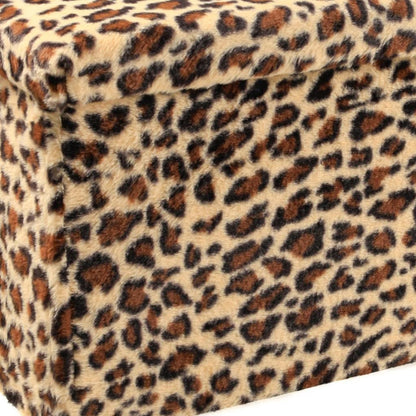 30" Plastic Animal Print Storage Ottoman