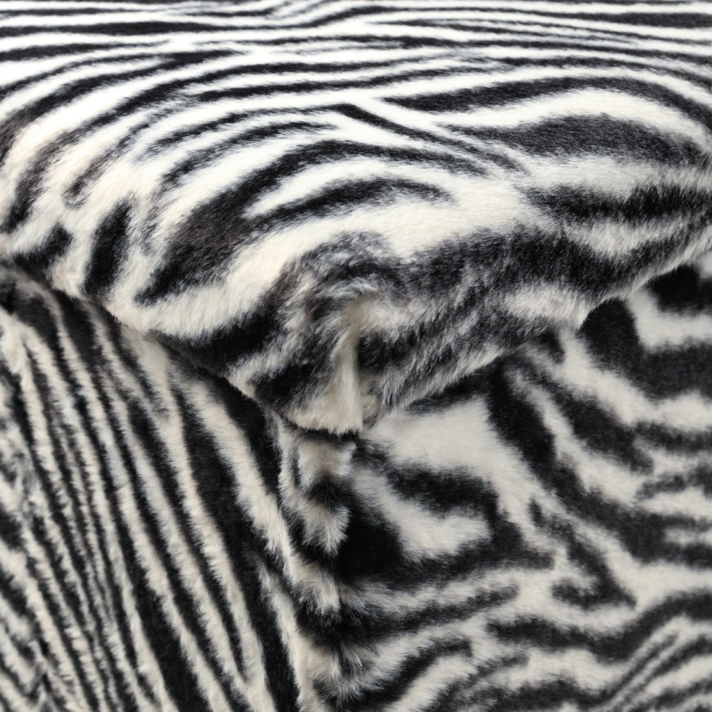 30" Plastic Animal Print Storage Ottoman