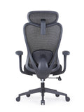 Black Adjustable Height Swivel Rolling Executive Office Chair