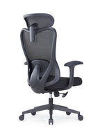 Black Adjustable Height Swivel Rolling Executive Office Chair