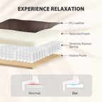 Recliner Massage Armchair with Heat Oversized Swivel Rocker with Footrest Remote and Side Pockets Brown