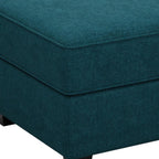 26" Black Velvet Storage Ottoman