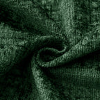 26" Green and Black Chenille Tufted Footstool With Storage